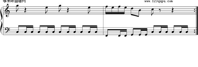 跑跑卡丁车-游戏钢琴曲谱（图2）
