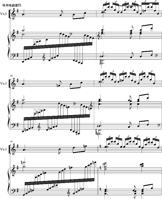 小提琴钢琴奏鸣曲-Hamlet钢琴曲谱（图8）