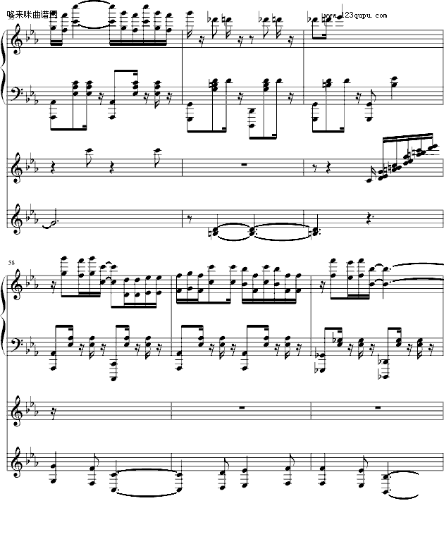 月下-阿鲁卡多-动漫影视钢琴曲谱（图11）