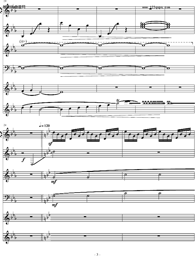 亡灵城堡-英雄无敌2-游戏钢琴曲谱（图3）