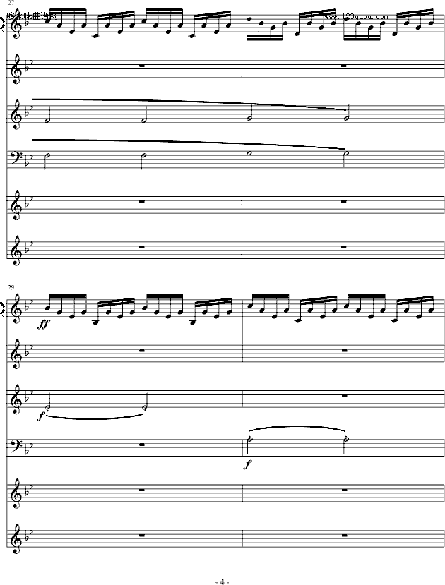亡灵城堡-英雄无敌2-游戏钢琴曲谱（图4）