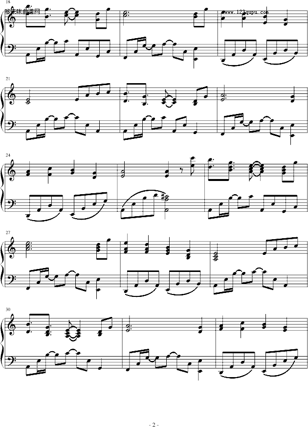 英雄传说空之轨迹 the 3rd BGM-(ED6568)-Falcom钢琴曲谱（图2）