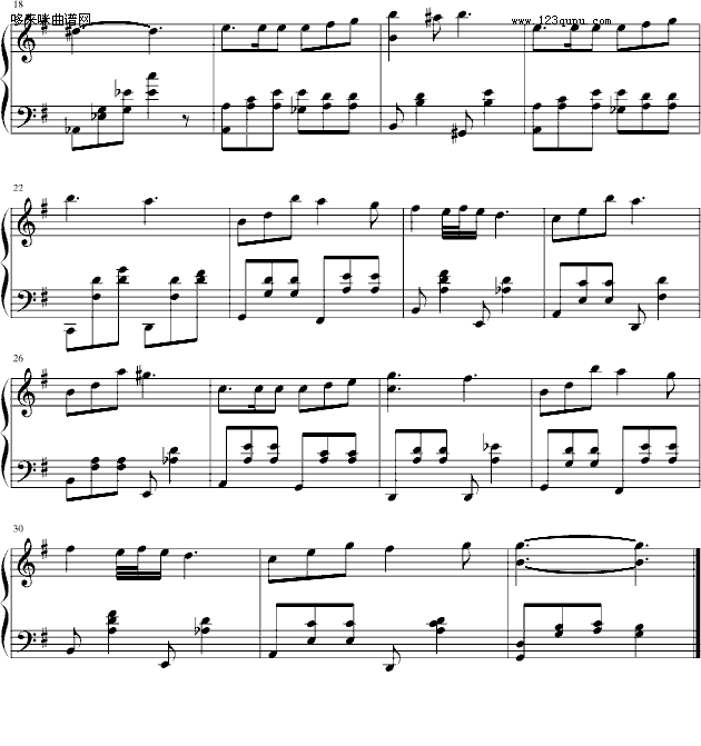 我的爱小无赖片头曲-韩日剧钢琴曲谱（图2）
