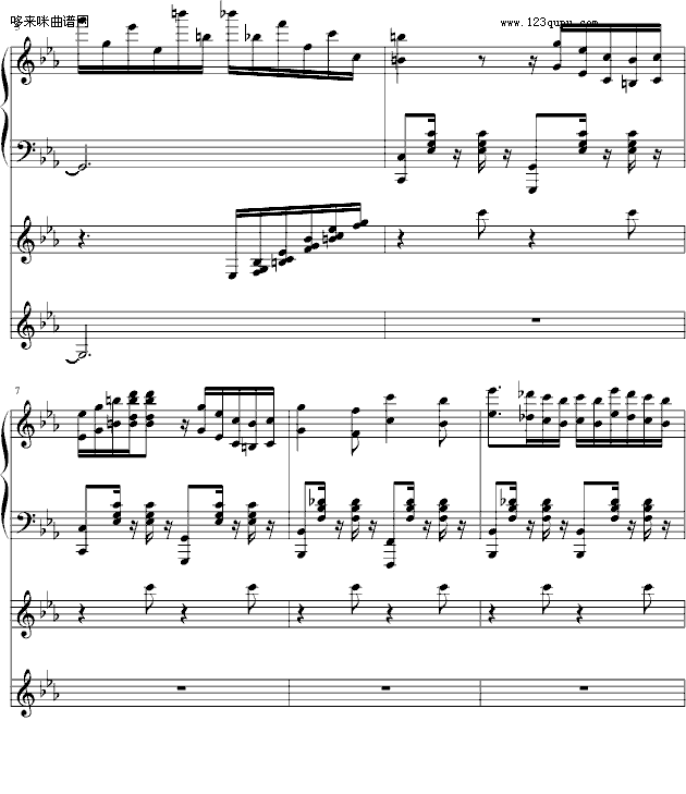 月下-阿鲁卡多-动漫影视钢琴曲谱（图2）
