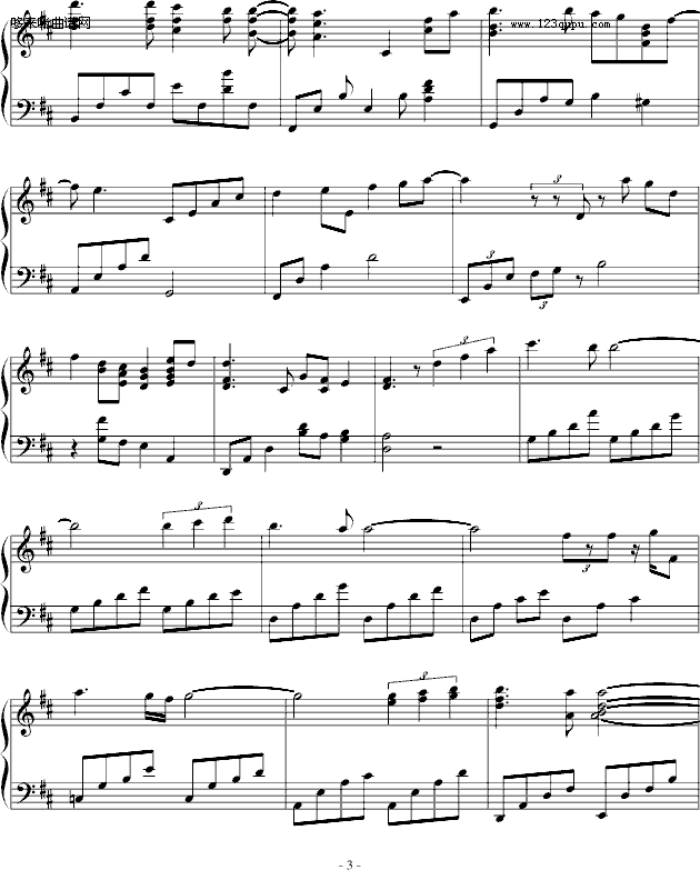 Eyes on me-钢琴演奏版（最终幻想）-游戏钢琴曲谱（图3）