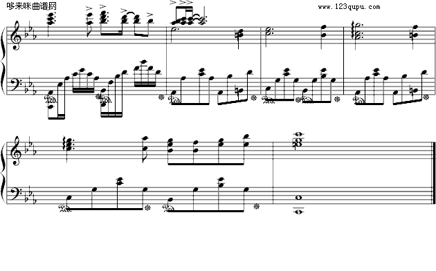 无色-（完美完整版）-名侦探柯南钢琴曲谱（图6）
