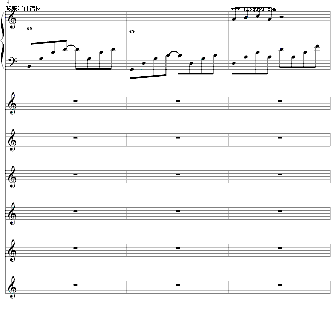 阴天转情-05895464钢琴曲谱（图2）