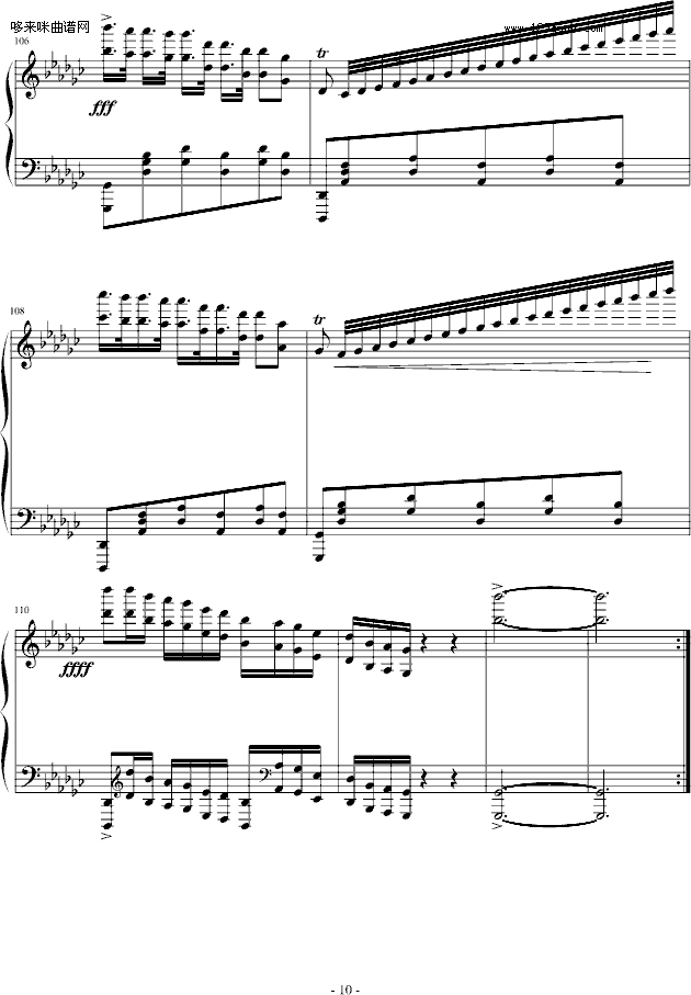 降G大调华丽波兰舞曲-心兰钢琴曲谱（图10）