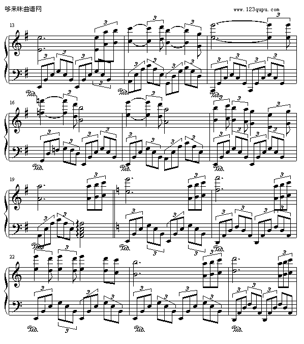 秋夜随想曲-Alexboy钢琴曲谱（图2）