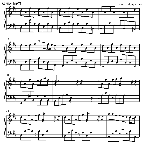 花叙-花叙钢琴曲谱（图3）