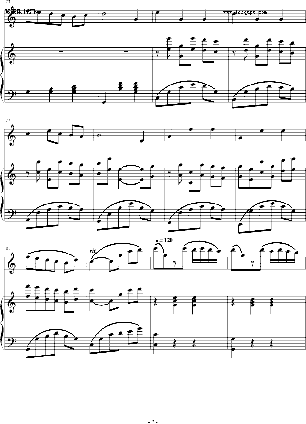 童年-琴辉钢琴曲谱（图7）