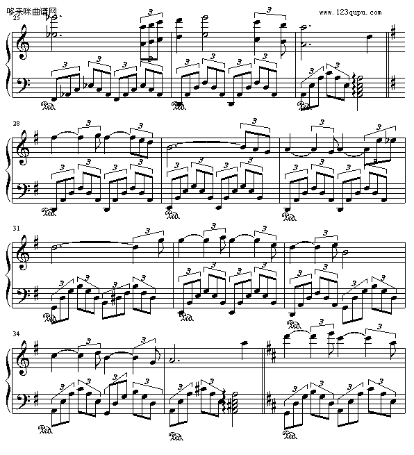 秋夜随想曲-Alexboy钢琴曲谱（图3）