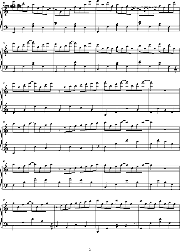 C大调练习曲-每一天钢琴曲谱（图2）
