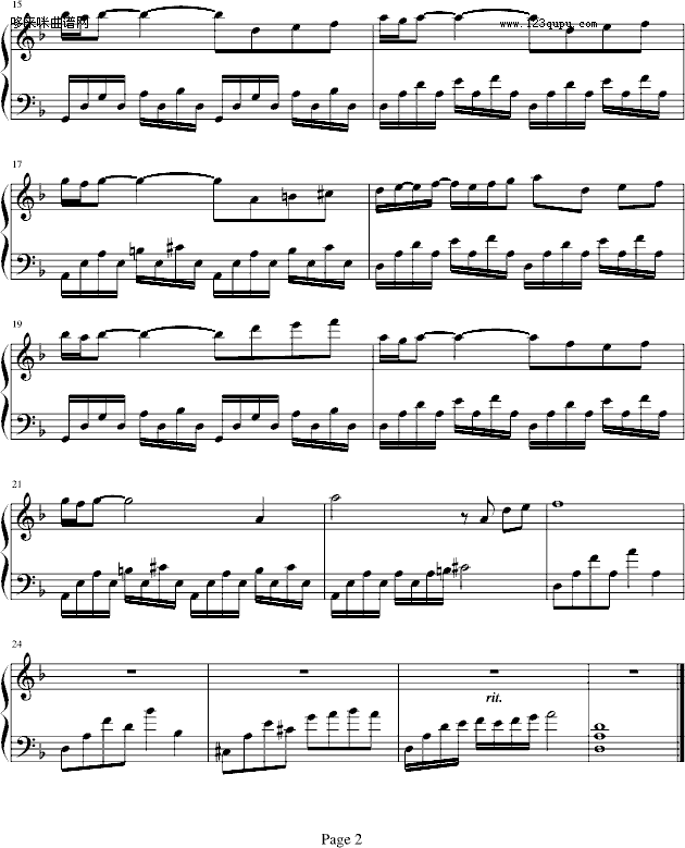 你我的星-流不进海的泉钢琴曲谱（图2）