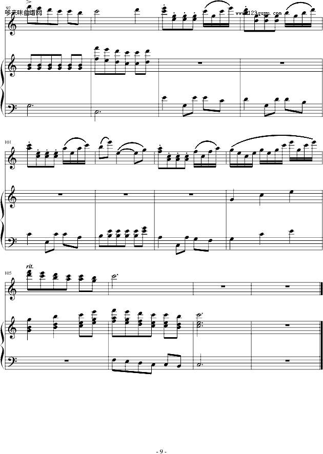童年-琴辉钢琴曲谱（图9）