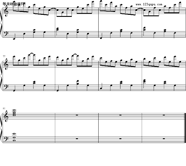C大调练习曲-每一天钢琴曲谱（图4）