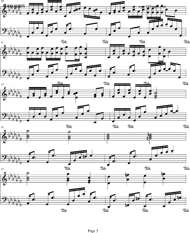 初冬（钢琴伴奏版）-.伊dên钢琴曲谱（图5）