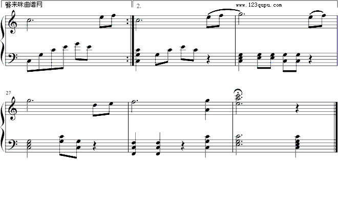 长江之歌-影视钢琴曲谱（图3）