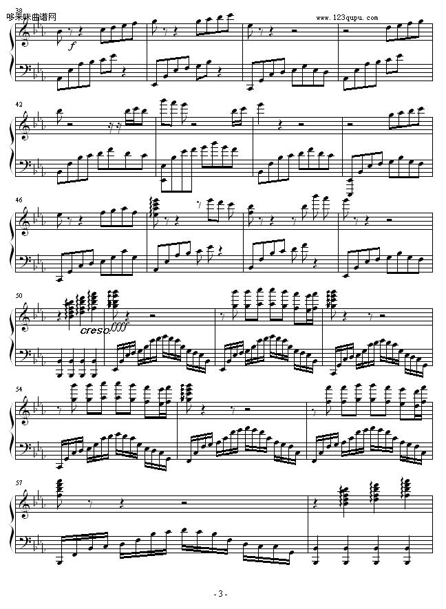 雨过天晴-心兰钢琴曲谱（图3）