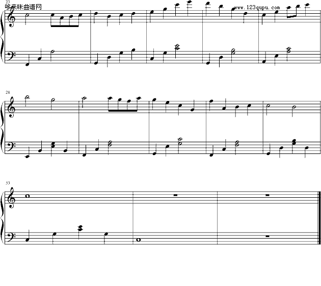 一分钟小曲（宝）-zhangyujia1989钢琴曲谱（图2）