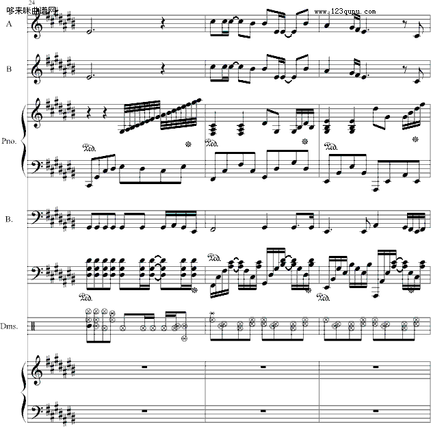 日记的一页-哈迪钢琴曲谱（图8）