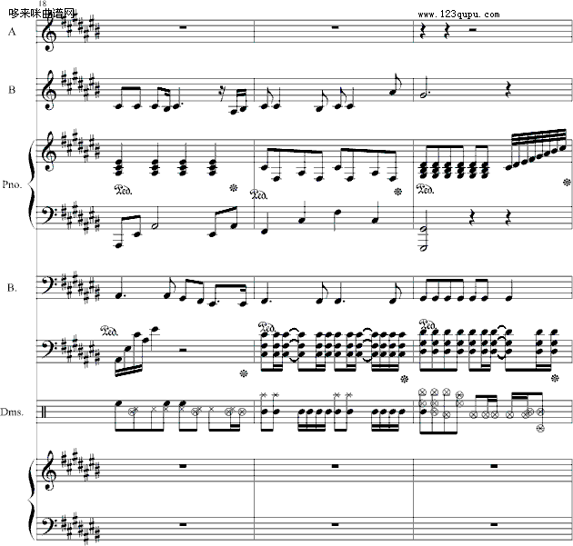 日记的一页-哈迪钢琴曲谱（图6）