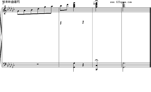 夜-心兰钢琴曲谱（图4）