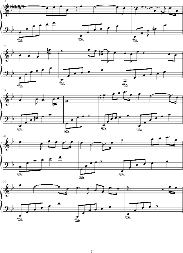 回想-windtsao钢琴曲谱（图2）