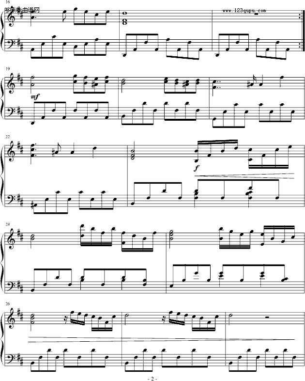 黄昏-Enjoythemusic钢琴曲谱（图2）