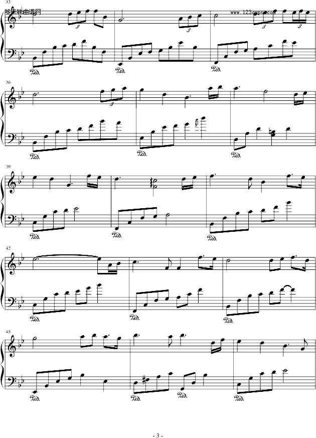 回想-windtsao钢琴曲谱（图3）