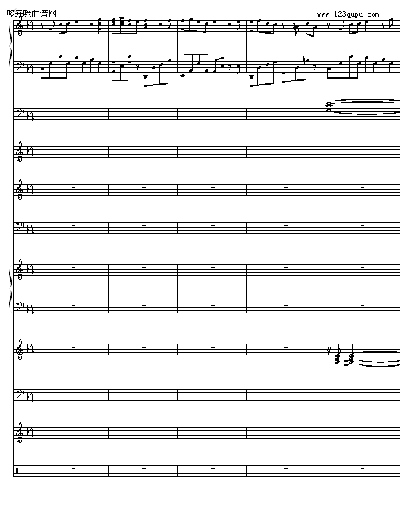 悲伤的回忆-緋村剑心钢琴曲谱（图2）