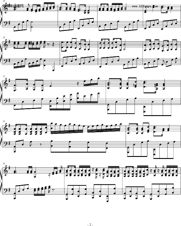 快乐炫天使-PIANO-TARRY钢琴曲谱（图2）