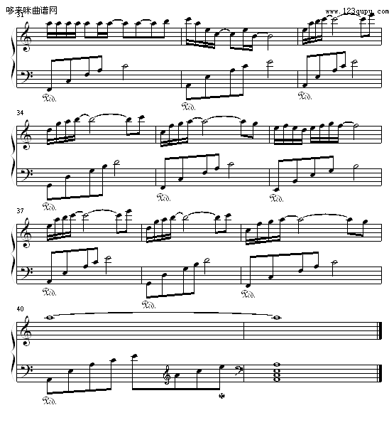 思绪-zezezeze钢琴曲谱（图3）