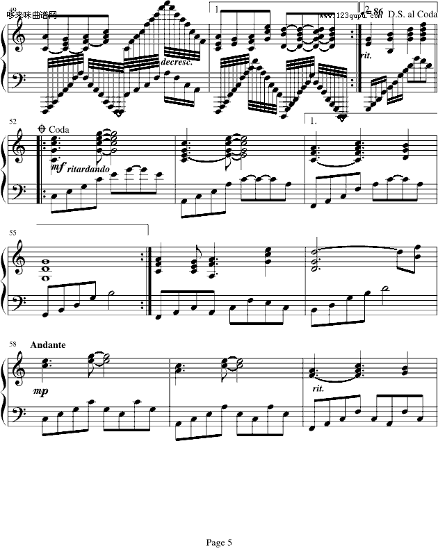 回忆起从前-SilverRay钢琴曲谱（图5）