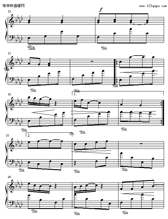 盼望-声韵钢琴曲谱（图2）