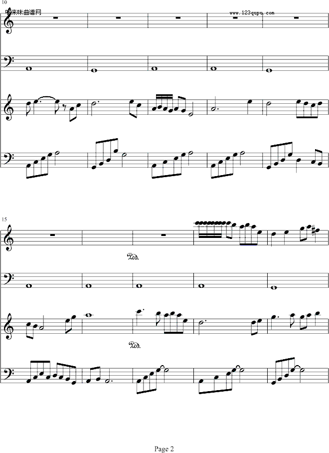 狐魅-凤鸣钢琴曲谱（图2）