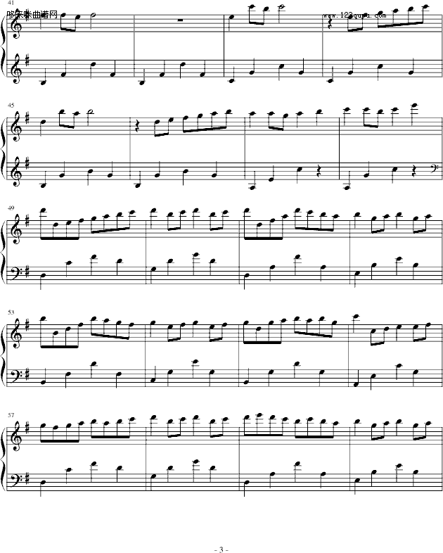 宁静-每一天钢琴曲谱（图3）
