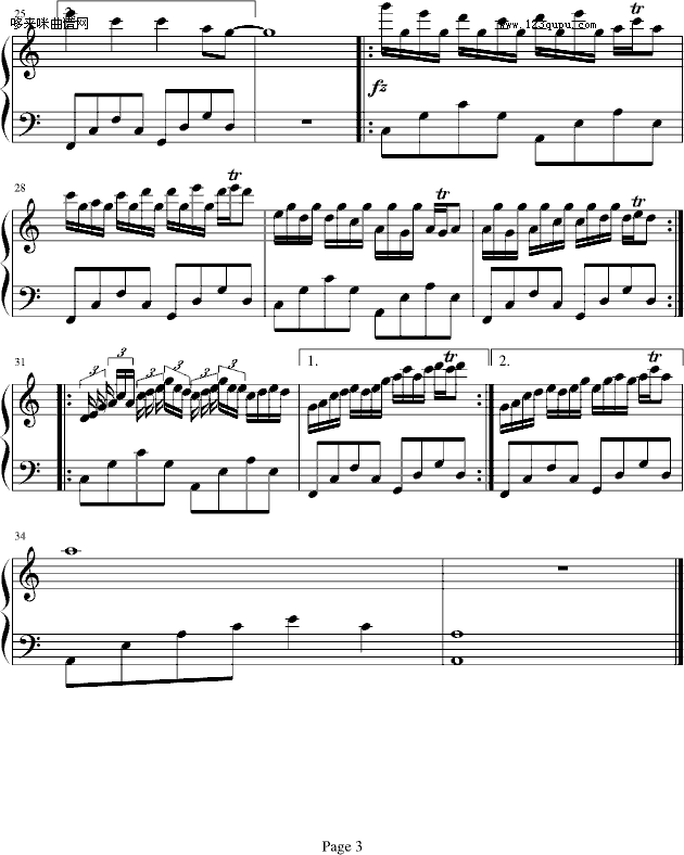 春季之乐曲-大头Grace钢琴曲谱（图3）