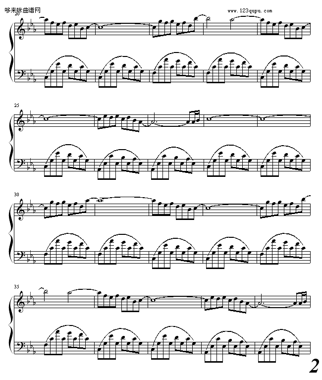直布罗陀之风-加古隆钢琴曲谱（图2）