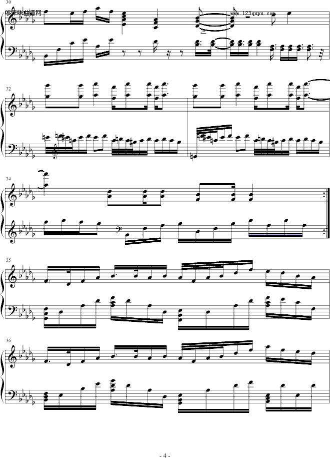 失魂雨-影子·灵魂钢琴曲谱（图4）