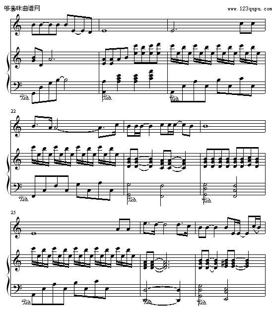 花落-王子军—艺钢琴曲谱（图3）