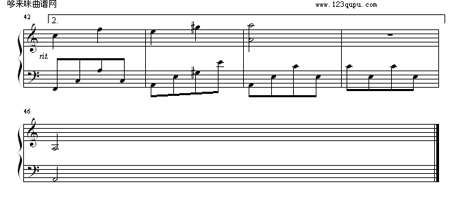 夕阳-声韵钢琴曲谱（图3）