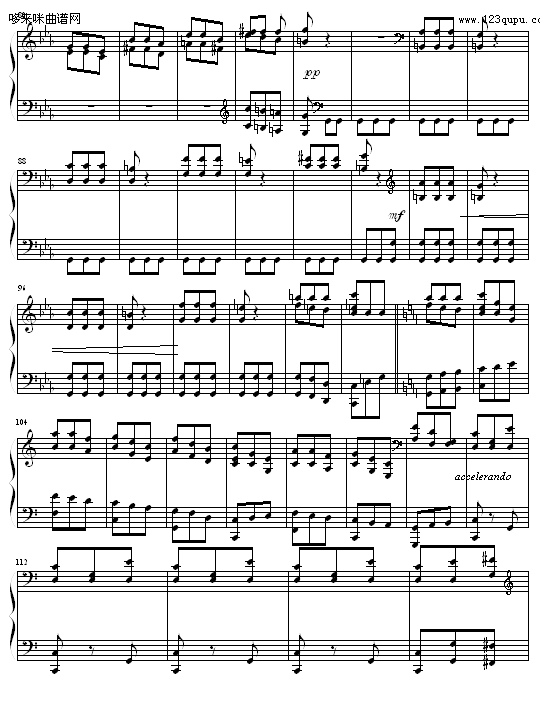 闪烁-Hamlet钢琴曲谱（图3）