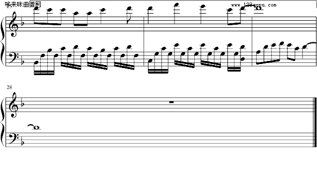 （完美版）无望-夜风川子钢琴曲谱（图3）