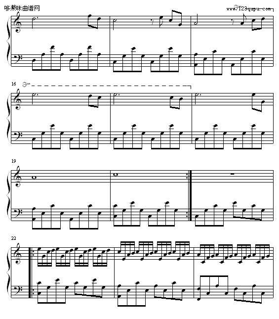 白色的梦-冯明东钢琴曲谱（图2）
