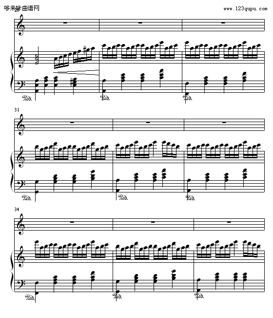 花落-王子军—艺钢琴曲谱（图4）