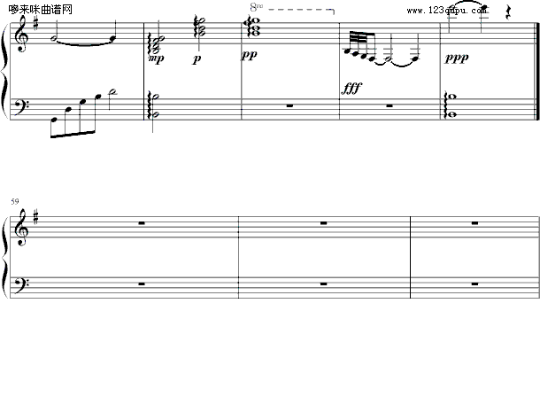 星空守望者修改版-小刚钢琴曲谱（图3）