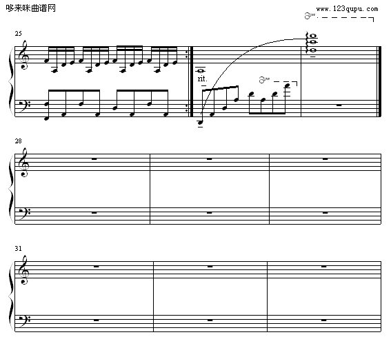 白色的梦-冯明东钢琴曲谱（图3）