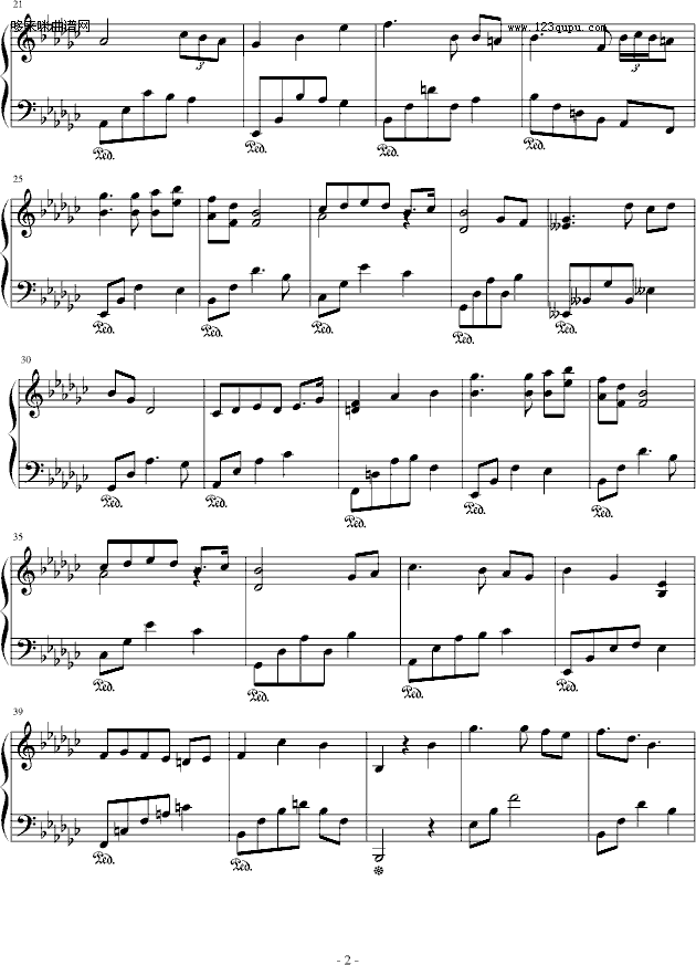 离愁-windtsao钢琴曲谱（图2）
