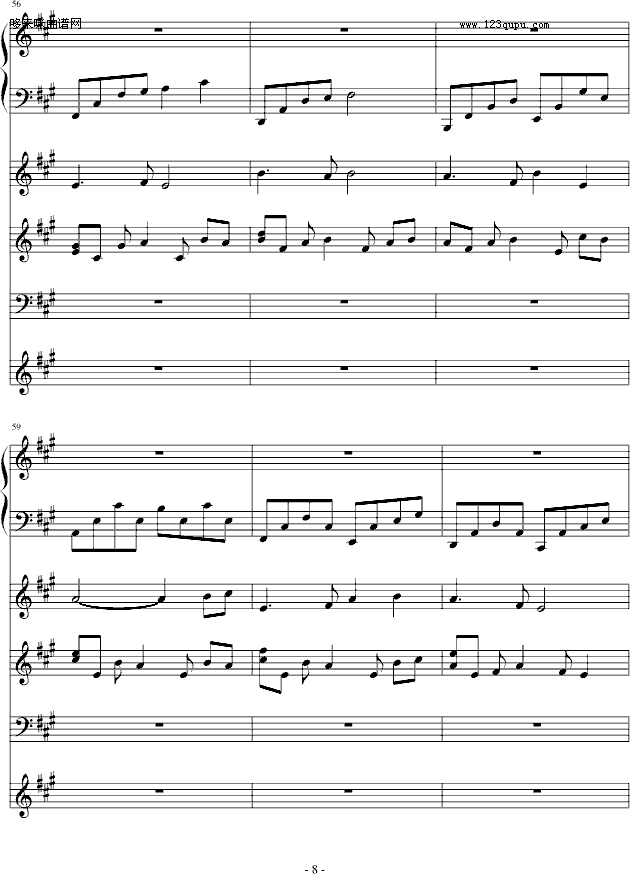 梅花亭（总谱）-windtsao钢琴曲谱（图8）